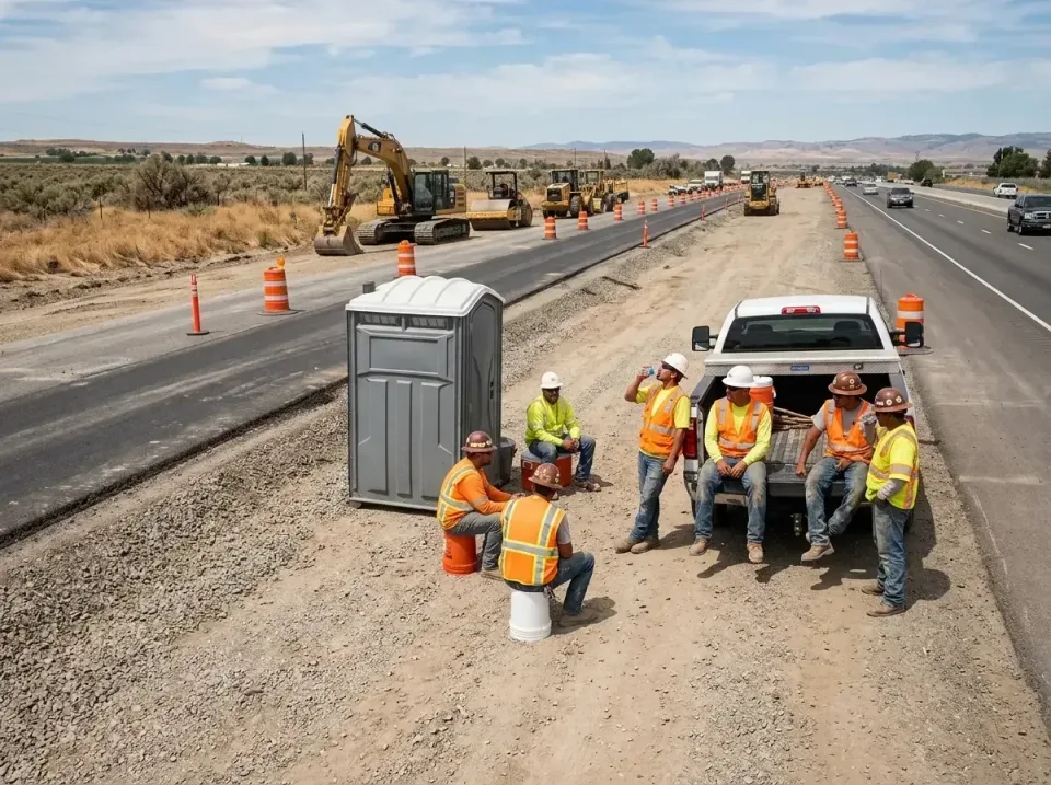 highway-road-construction-crew-007 — frequently asked questions, Porta Potty and Restroom Rentals in Stanley, ND